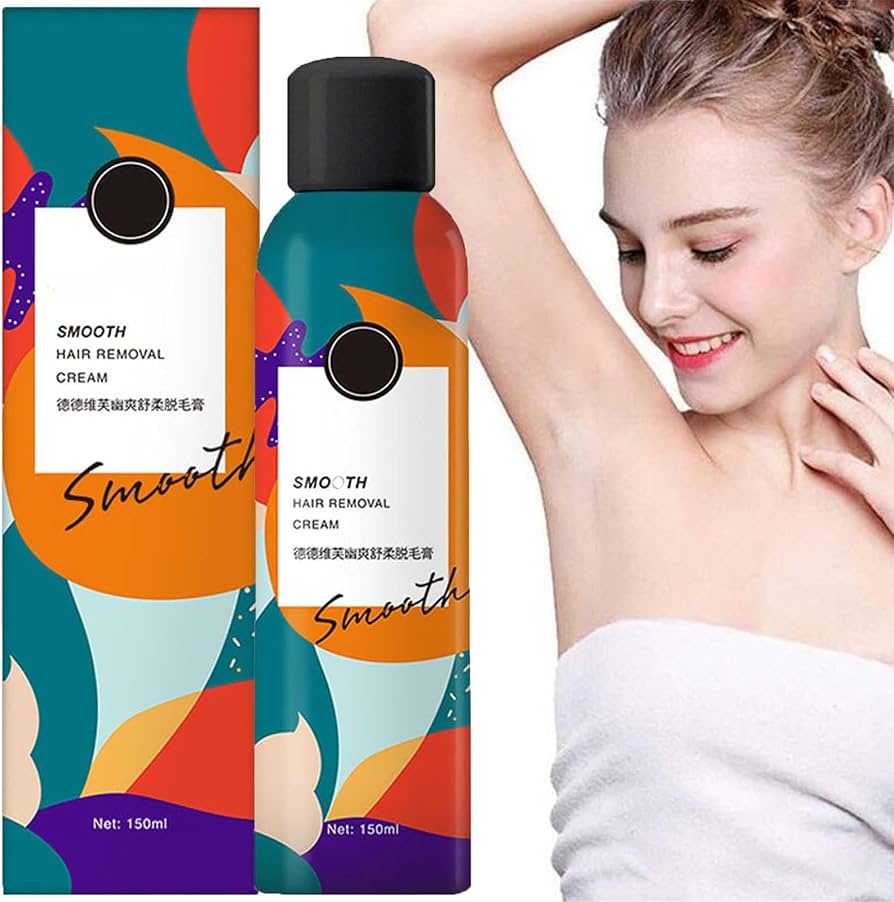 SPRAY DEPILATORIO DETVFO DE 150 ML, ESPUMA DEPILATORIA INDOLORA, UNISEX