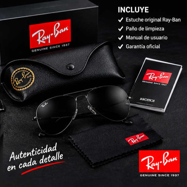 Gafa Rayban Aviator (Negro)