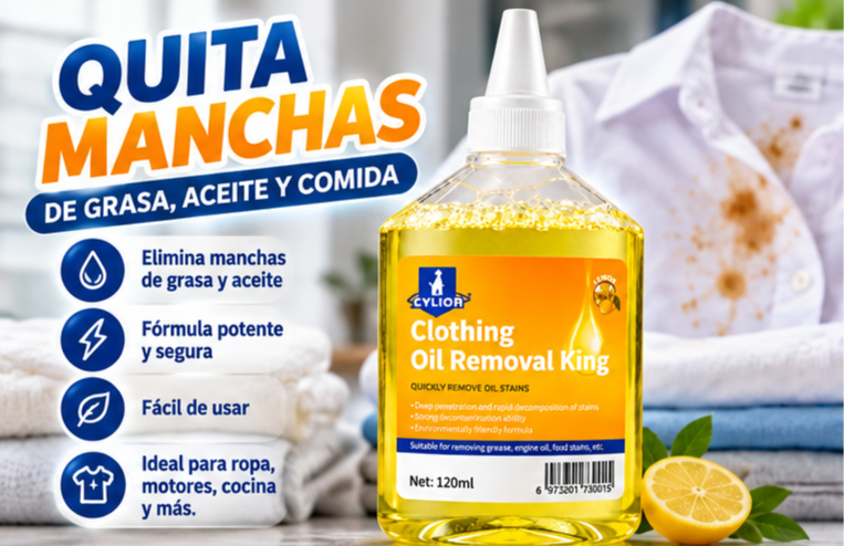 Removedor de Manchas y Aceite para Ropa