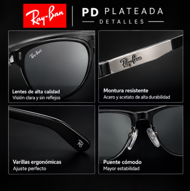 Gafa Rayban PD (Plateada)