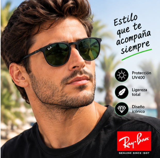 Gafa Rayban Erika (Negro-Verde)