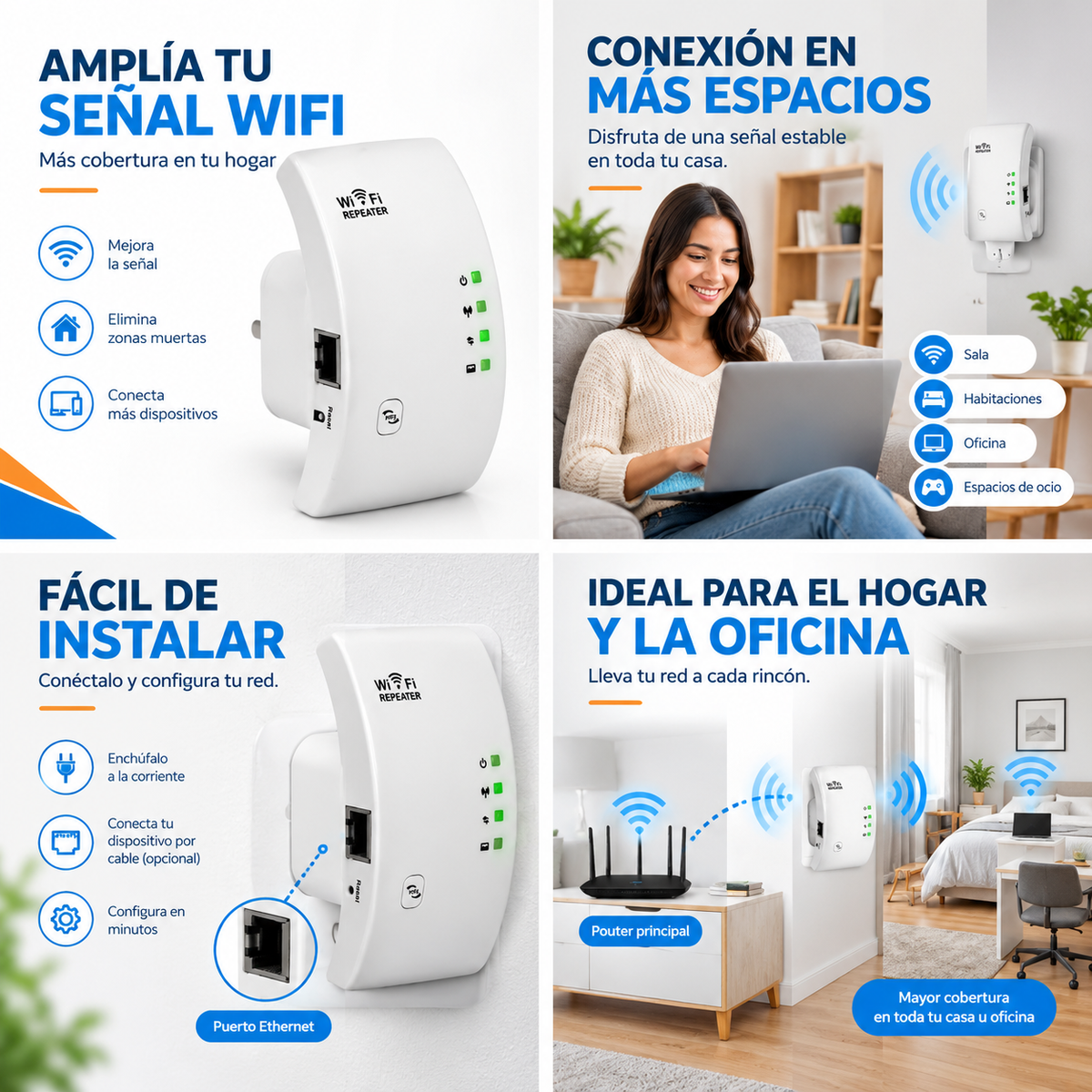 REPETIDOR WIFI INALÁMBRICO-N