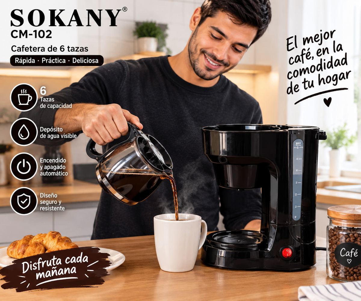 CAFETERA SOKANY CM-102