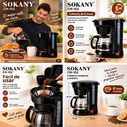 CAFETERA SOKANY CM-102
