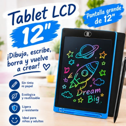 TABLET LED 12" NEGRA