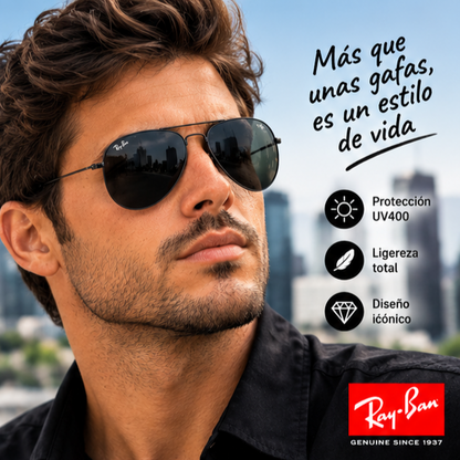 Gafa Rayban Aviator (Negro)