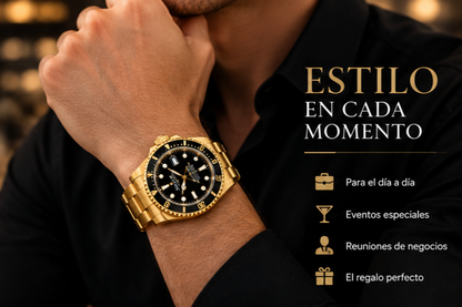 ROLEX SUBMARINER DORADO-NEGRO