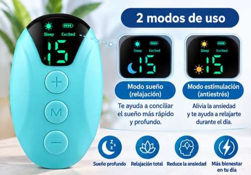 Dispositivo para dormir y combatir el estrés y ansiedad