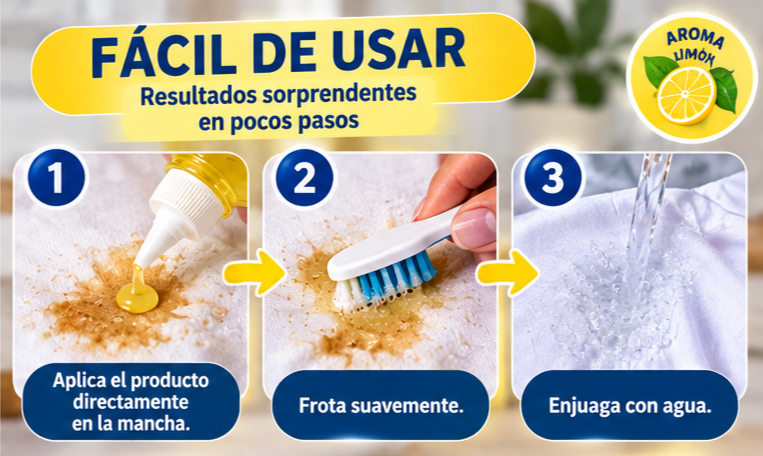 Removedor de Manchas y Aceite para Ropa
